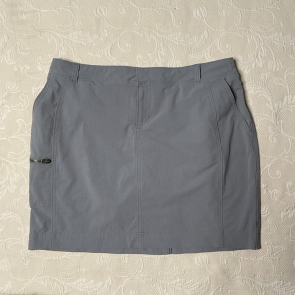 Athleta Gray Hiking Outdoors Palisade‎ Tennis Mini Skort Skirt Women XL